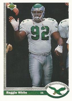 Reggie White Philadelphia Eagles 1991 Upper Deck NFL #148